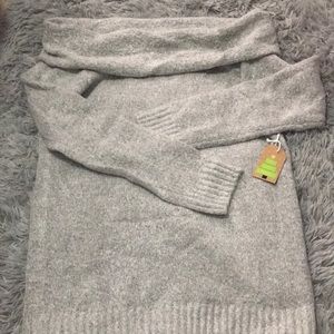 off the shoulder sweater